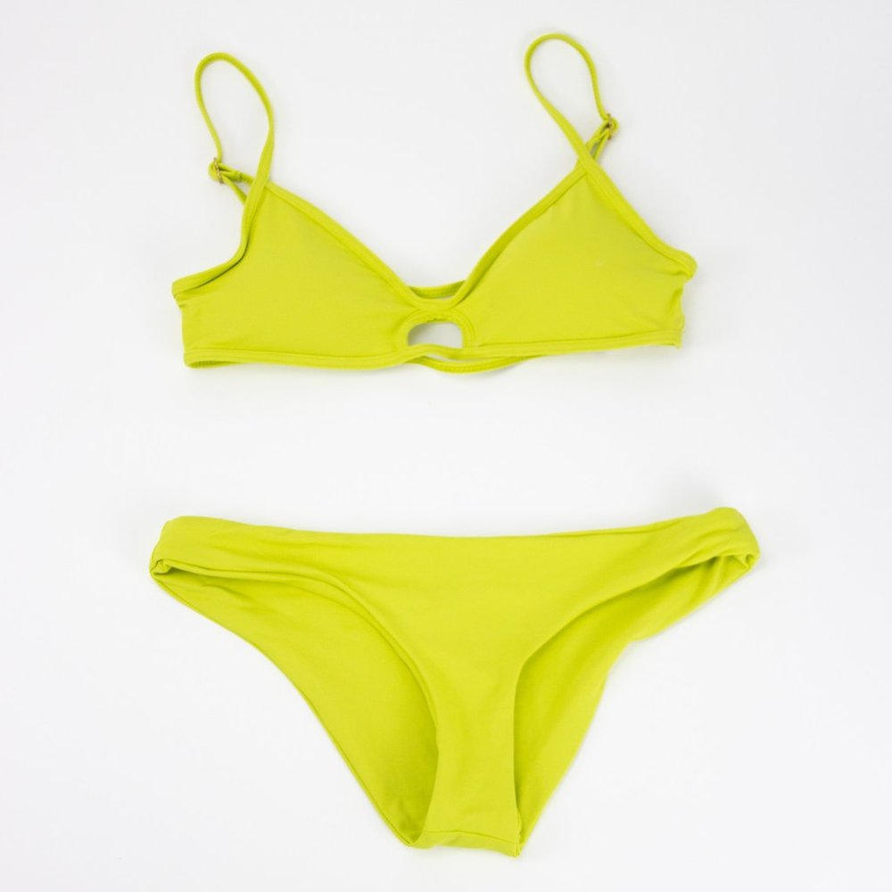 BRAND NEW L*SPACE NEON YELLOW BIKINI SET